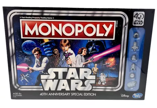 Monopoly Star Wars 40th Anniversary Special Edition 2016 Board Game Sealed New