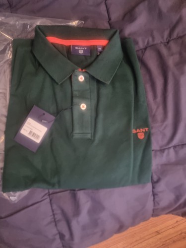 Mens Lacoste New Polo .dark Green/orange Trim.3XL