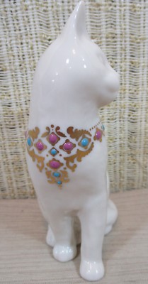 レノックス USA 1994年 Cat Jewels Collection Lenox China Jewels Collection Sitting Cat Figurine Made In USA