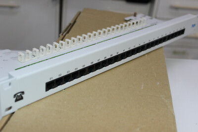 Telefonverteilerfeld 25 x RJ45 , Patchpanel , Cat 3 , Marke: TKM ,  NEU , OVP