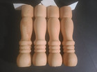 (LOT OF 4) EMCO Early American 9” Long 2" Dia Wooden Table Legs Colonial Revival