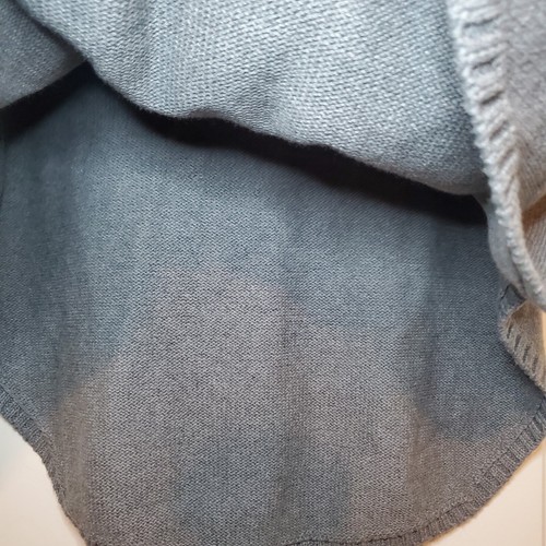 Hope & Henry Sweater Cape with Hood Faux Fur Organic Cotton Sz L - Picture 5 of 10