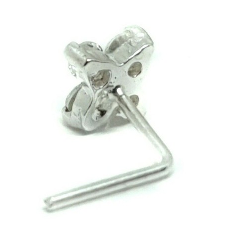 Juego de pernos de nariz de 4 circonitas CRISTAL ESTRELLA 22g (0,6 mm) 925 pl... - Imagen 5 de 24
