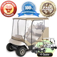 4 Passenger Driving Enclosure Golf Cart Cover Fit EZ Go,Club Car,Yamaha Cart New