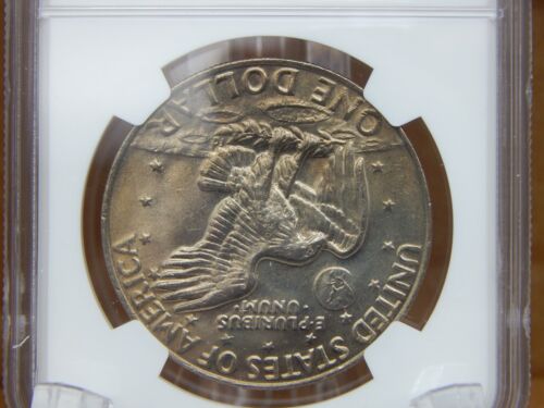 1974 P Eisenhower Ike Silber 1 Dollar - Silber - NGC MS66 (BT367) - Bild 3 von 3