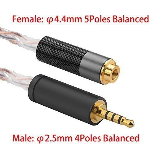 Geekria Apollo 4N 2.5MM macho a 3.5MM Adaptador hembra balanceado - Imagen 2 de 3