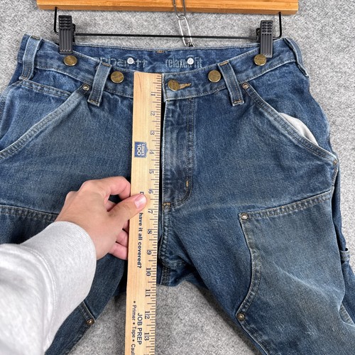 Carhartt Jeans Mens 30x30 (28x28) Blue Denim Double Knee Relaxed Fit 103890 I10 - Picture 6 of 12