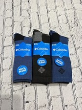 Men's Columbia Wool-Blend Full-Cushioned Crew Socks Size 6-12 6 Pair