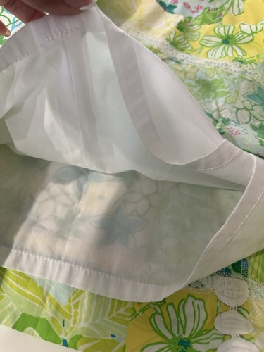 Gonna corta donna Lilly Pulitzer taglia 4 floreale patchwork preppy cotone casual - Foto 4 di 6