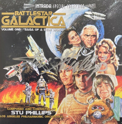 Battlestar Galactica (1978-79) TV Score CD Vol.1/signed by Composer Stu Phillips
