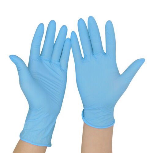 Guante de examen desechable de nitrilo guantes multiusos sin látex, 100 un., azul, mediano - Imagen 6 de 13