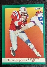 1991 Fleer #144 John Stephens - New England Patriots