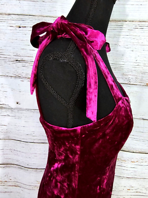 Forever21 Magenta Velvet Winter Collection Mini Dress Size Medium  Sleeveless | eBay