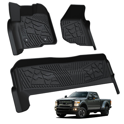 LASFIT Floor Mats for Ford Super Duty 2012-2016 Without 4*4 shifter All Weather