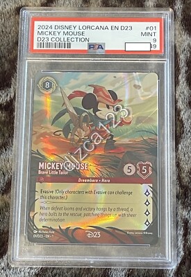 Disney D23 Lorcana Mickey Mouse Tailor EN 2024 #02 PSA 9 Gem Disney D23 Lorcana Mickey Mouse Tailor EN 2024 #02 PSA 9 Gem