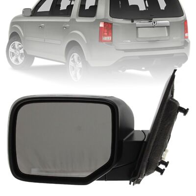 For 2009-2012 Honda Pilot Door Mirror Driver Side Power | Non-Heated | Textured