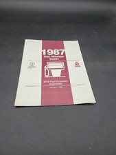1987 EPA FUEL ECONOMY ESTIMATES GAS MILEAGE REFERENCE GUIDE MANUAL BOOKLET 
