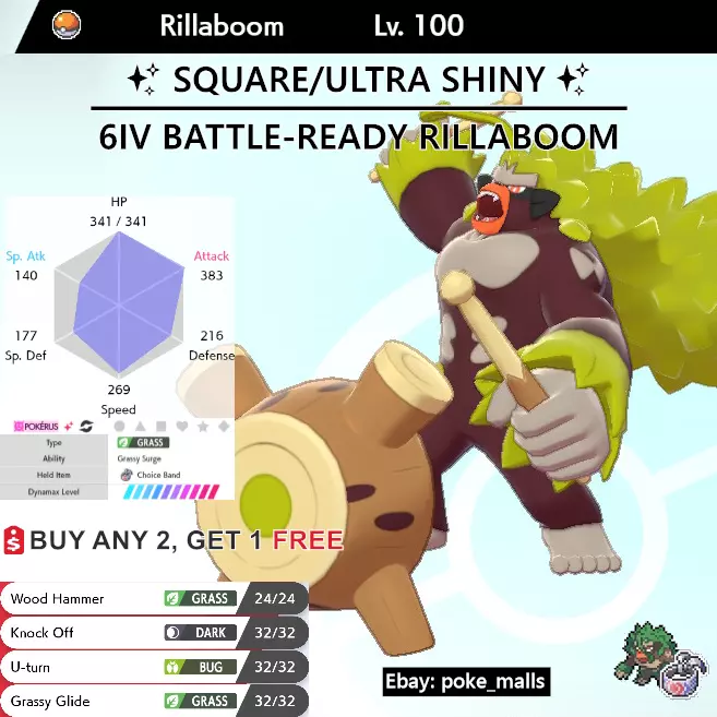 Pokemon Sword and Shield- ✨Ultra Shiny✨ 6IV Bulbasaur FAST