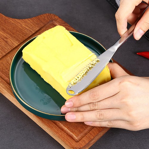 3-in-1 Stainless Steel Butter Knife - Spreader, Curler, Cutter Kitchen Tool - Picture 9 of 25