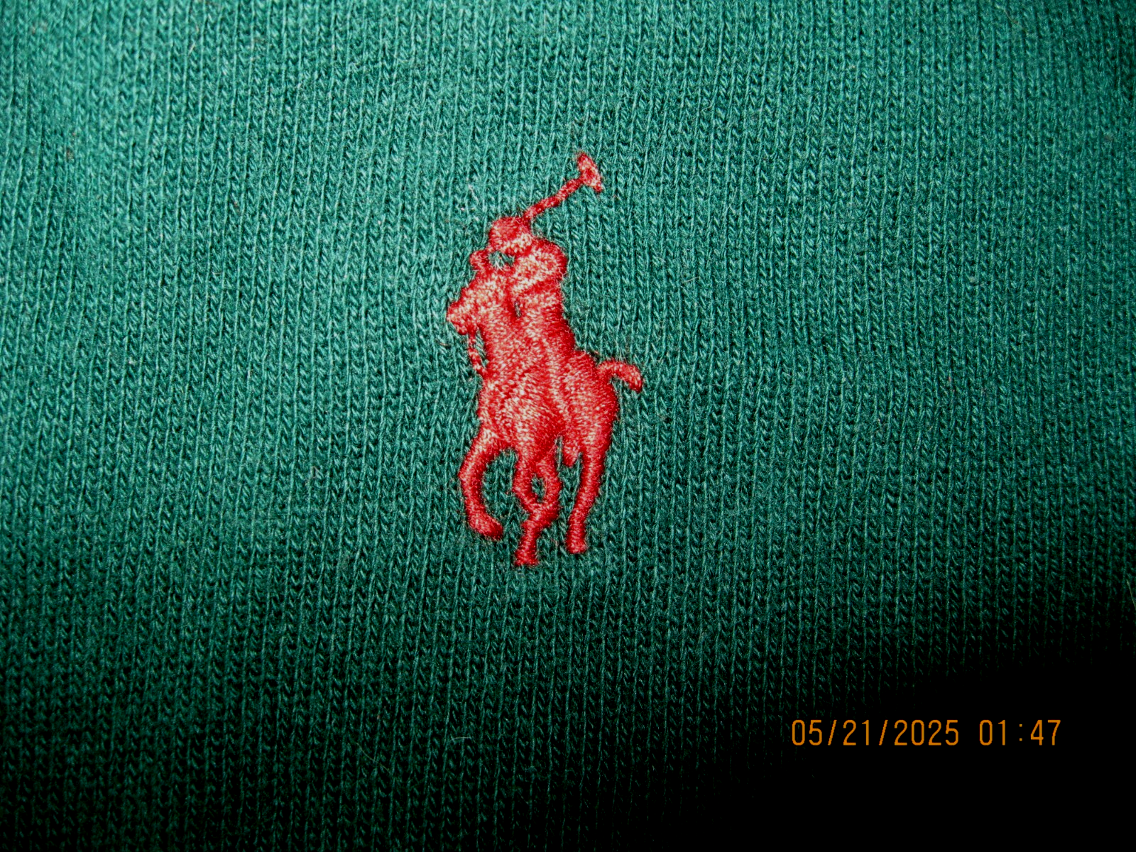 Polo Ralph Lauren Felpa con Cappuccio Adulto Uomo L VERDE Full Zip Pesante Termica Rosso Pony