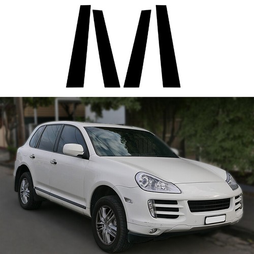 4PCS Black Pillar Post Door Trim Decal For Porsche Cayenne 9PA Chassis E1 03-10 - Photo 2/18