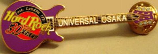 Hard Rock Cafe UC OSAKA 2001 30 Years 30th Anniversary Purple