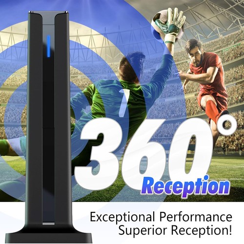 Digitale Zimmerantenne DVBT2 Antenne 360° Empfang Antenne 4K Signale TV Antenne - Bild 2 von 12