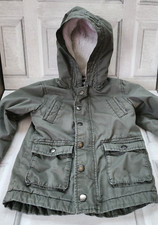 OshKosh B'Gosh kids size 6 winter jacket olive green faux sherpa  fleece lined