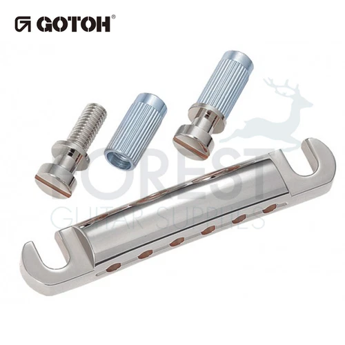 GOTOH Gibson ® Style Guitar Stop Tailpiece GE101A Aluminum Chrome Finish