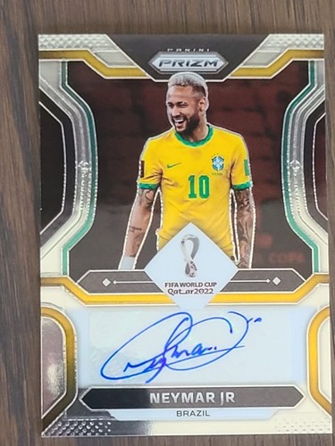 2022 Panini Prizm Coppa del Mondo FIFA Qatar Neymar Jr Brasile Auto SP - Foto 5 di 11
