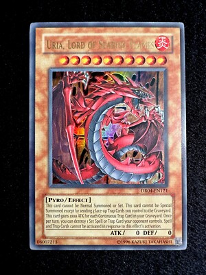   YUGIOH   URIA, LORD OF SEARING FLAMES   ULTRA RARE   DR04-EN121   VLP  