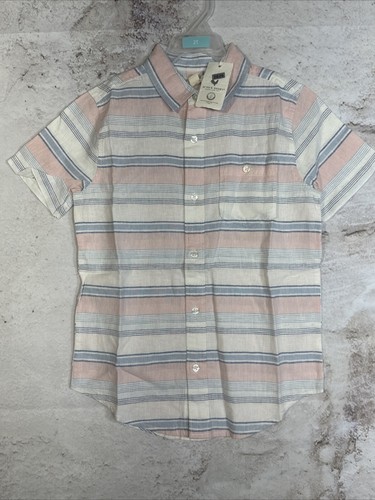 Hope & Henry Boys Linen Shirt Blue - Picture 2 of 4