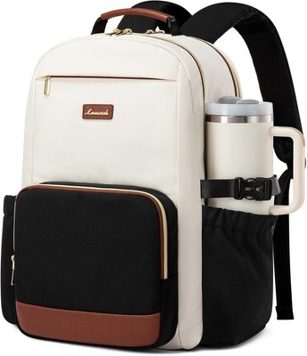 LOVEVOOK Laptop Backpack for Women with Pouch Pocket for Large Capacity Cup,15.6