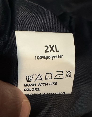 Unisex Quilted Vest Dark Blue Two Pockets Size 2xL - Picture 6 of 10