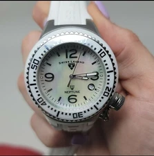 Swiss Legend 11844D-WWSA Neptune Ceramic (44mm) Mother of Pearl/Diamond Watch