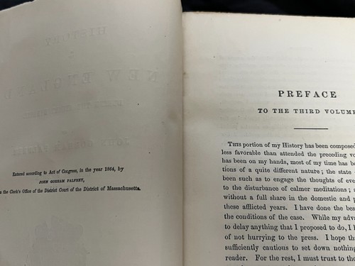 1876 History of New England by John Palfrey, 4 Volumes HC - Picture 19 of 24
