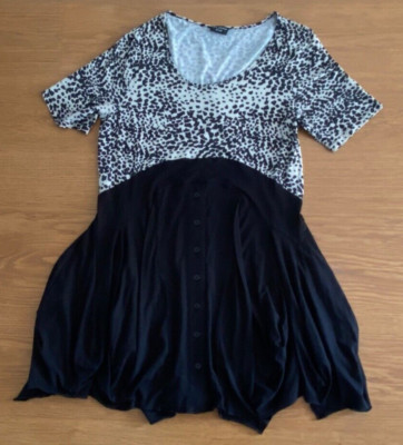 VIA APPIA - DUE -  +++ Kleid Gr. 42 schwarz/weiß +++