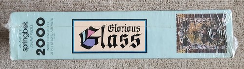 Vintage Springbok GLORIOUS GLASS 2000 Piece Puzzle Mint, Factory Sealed 1989 - Picture 3 of 4