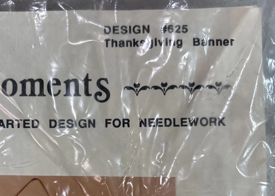 VTG Thanksgiving Banner Charted Design For Needlework Design 625 Creative Moment - Image 4 of 4