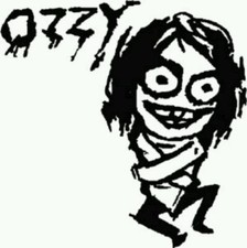 Ozzy Straightjacket Cartoon Vinyl Decal