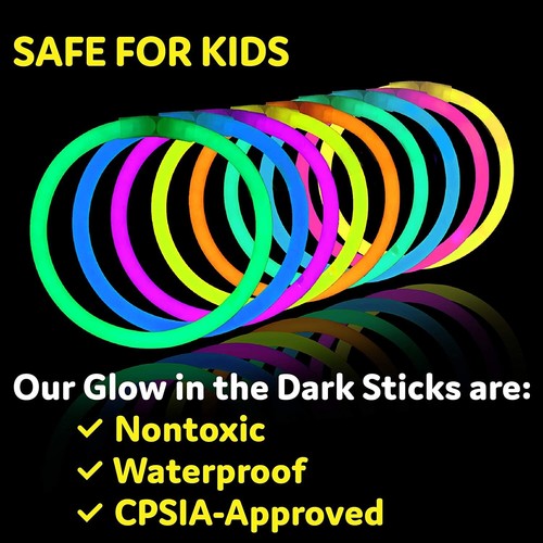 Fiesta Brillo Iluminar Palos 4 de Julio Suministros de Fiesta Pulseras Collar para Niños - Imagen 2 de 6