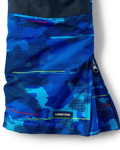 LANDS' END Big Boys 18 Squall Waterproof Insulated Iron Knee Snow Bibs NWT - Picture 3 of 3