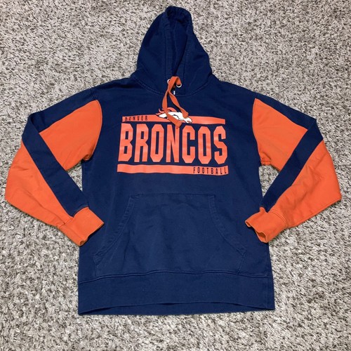 Denver Broncos Hoodie Mens Small NFL Football Pullover Sweatshirt