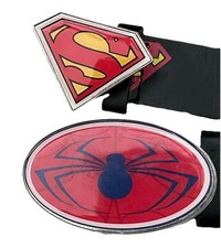 2 Spiderman  Superman Belts Boys Thor Iron Man Belt Marvel Kids Size M 26-28