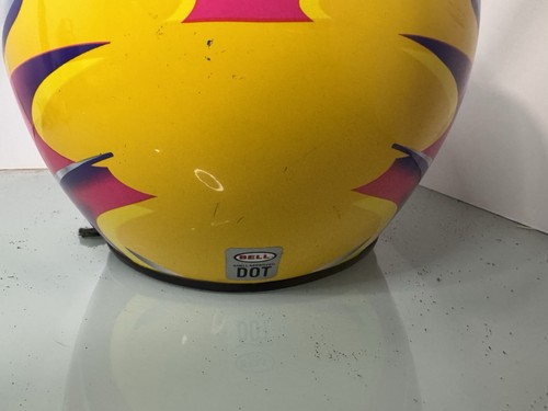 Bell Moto 6 Helmet Vintage 1996 Yellow Size 7 1/2 Nice Shape Motocross - Bild 15 von 21