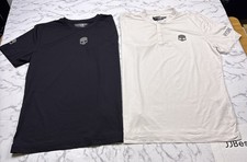Lot Of 2 Hydrogen Tennis Shirt Mens Large Skull Black White Performance Shirts Lot Of 2 Hydrogen Tennis Shirt Mens Large Skull Black White Performance Shirts