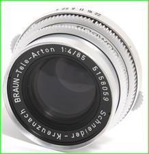 Braun -Tele-Arton 4/85mm lens Schneider-Kreuznach lens NOTTESTED