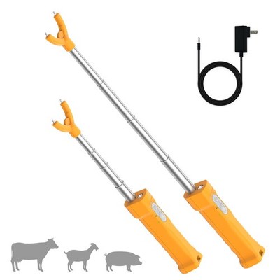 Cattle Prod, Waterproof Electric Livestock Prod for Cattle with LED Light, Re...