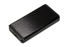Gabinete de unidad externo Sabrent EC-UKMS - negro - 1 x bahía total - mini-SATA
