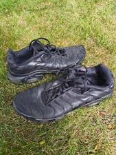 Nike Air Max Plus Triple Black Leather TN Men's 13 Shoes AJ2029-001 2019